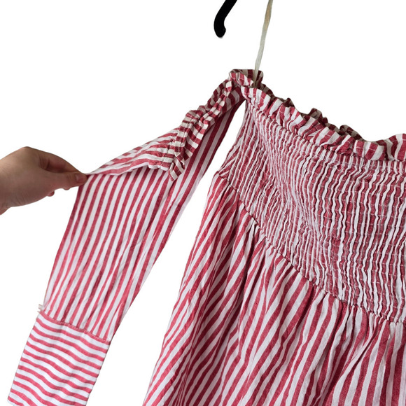 REVOLVE L'Academie Erin Top in Red & White Stripe Size medium - Picture 5 of 9